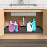 Durable Under-Sink Mat - Waterproof Drip Tray Liner For Kitchen & Bathroom Cabinets, Easy-Clean Storage Solution