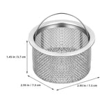 10Pcs Stainless Steel Sink Strainer Basket for Kitchen Drain Filter Food Scraps Hair Catcher Metal Sink Strainer for Home Use