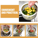 10Pcs Stainless Steel Sink Strainer Basket for Kitchen Drain Filter Food Scraps Hair Catcher Metal Sink Strainer for Home Use