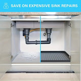 Durable Under-Sink Mat - Waterproof Drip Tray Liner For Kitchen & Bathroom Cabinets, Easy-Clean Storage Solution